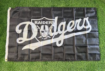Dodgers Raiders flag size 5’x3’