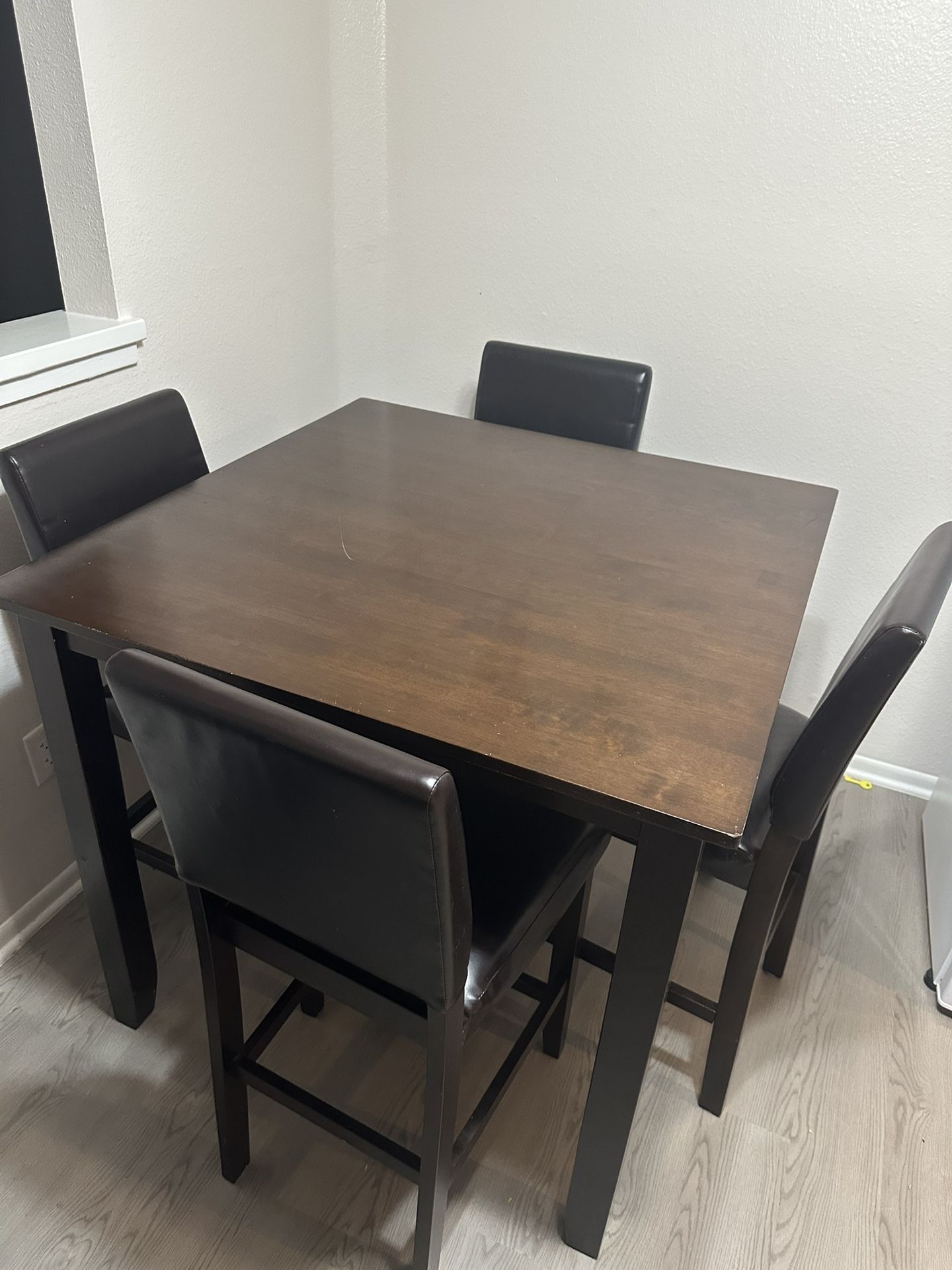 Pub Style Dining Table With Chairs
