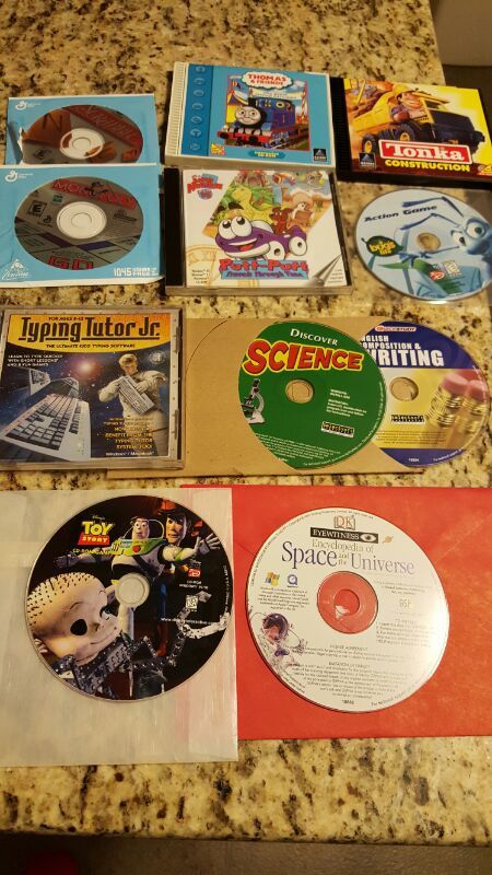 Assortment of CD ROM games