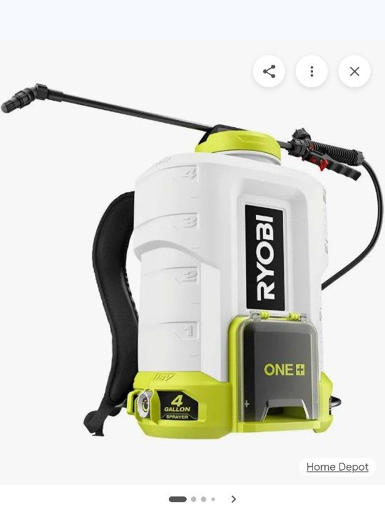 Ryobi Sprayer 4 Gallons No Battery Included 