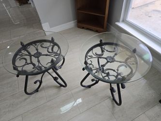 Glass Side Table
