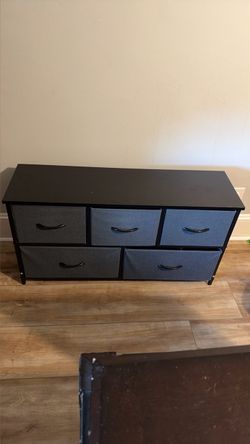 5-Drawer Fabric Dresser Storage Organizer
