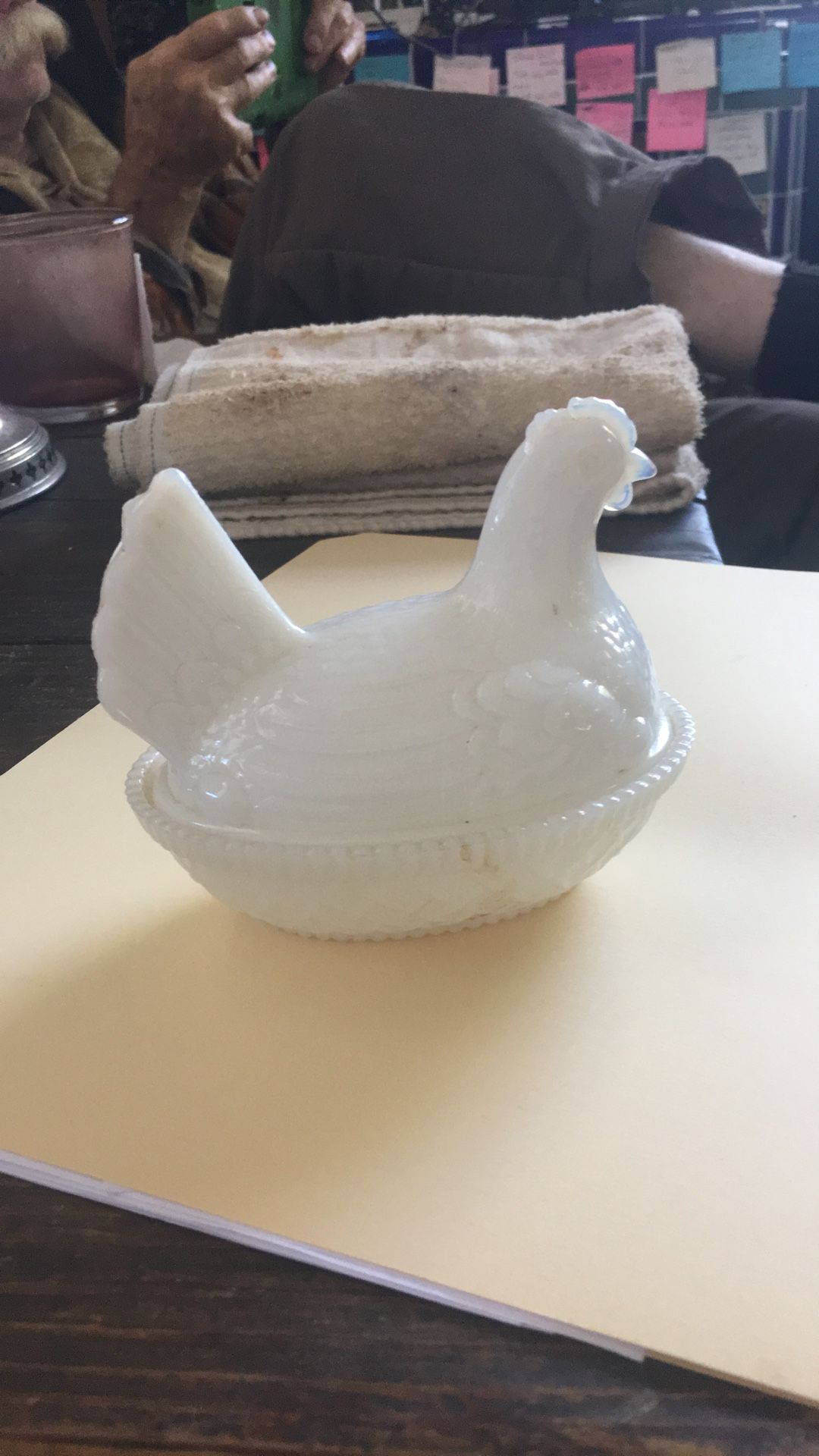 Milk Glass Hen On Nest