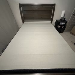 Queen bed Frame With box  Spring