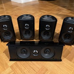 Definitive Technology ProMonitor 600 5.0 Speaker System W/Mounts (Like New) 