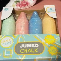 8 inch Jumbo Chalk. 4 pieces