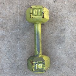 (1) 10lb Hex Dumbbell