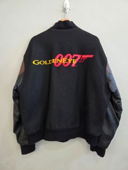 Vintage 1995 James Bond Goldeneye 007 Bomber Jacket United Artists movie 🎬  Size Large