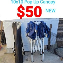 10x10 Pop Up Canopy Dark Navy Blue, Brand New