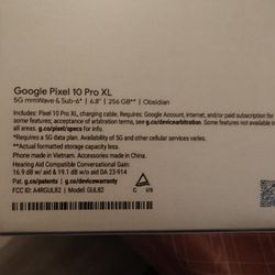 Pixel 10 Pro XL Obsidian 