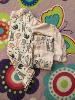 Pink Sloth Pajama Set