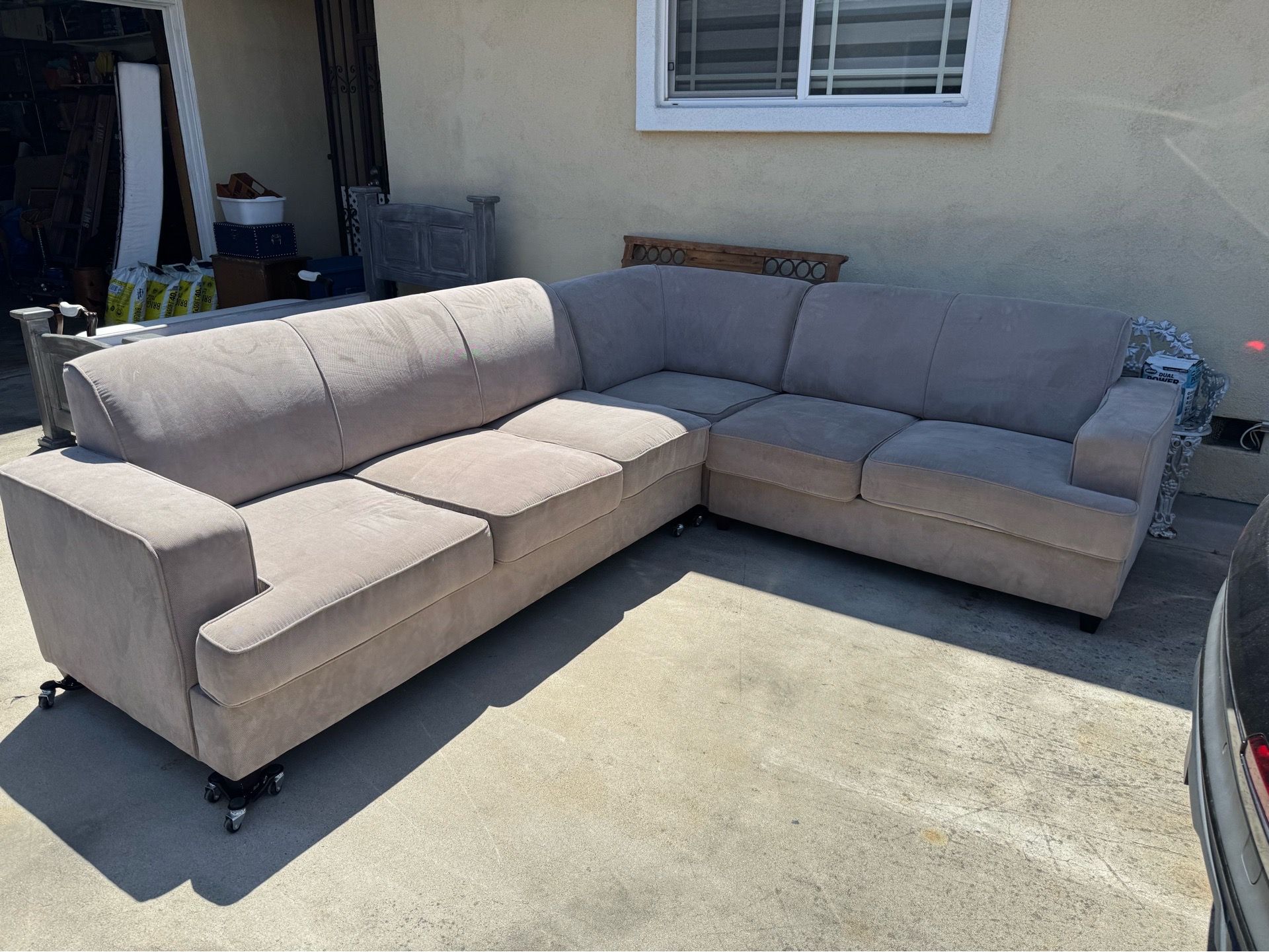 L shaped large sofa