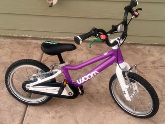 Woom 2  14 inch all aluminum kids light weight bike