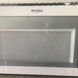 Whirlpool White Over The Range Microwave