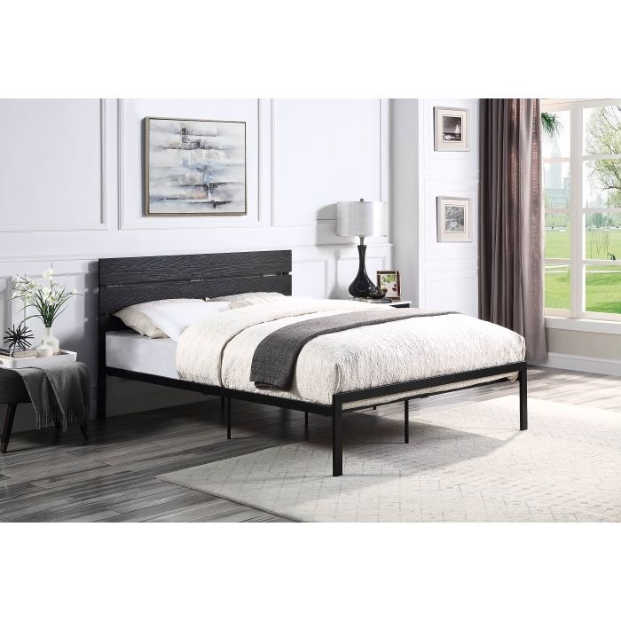 Full Black Metal Platform Bed Frame Deal!
