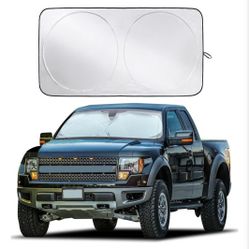 EcoNour Truck Windshield Sun Shade, Sun Shield Protects Dashboard and Seats