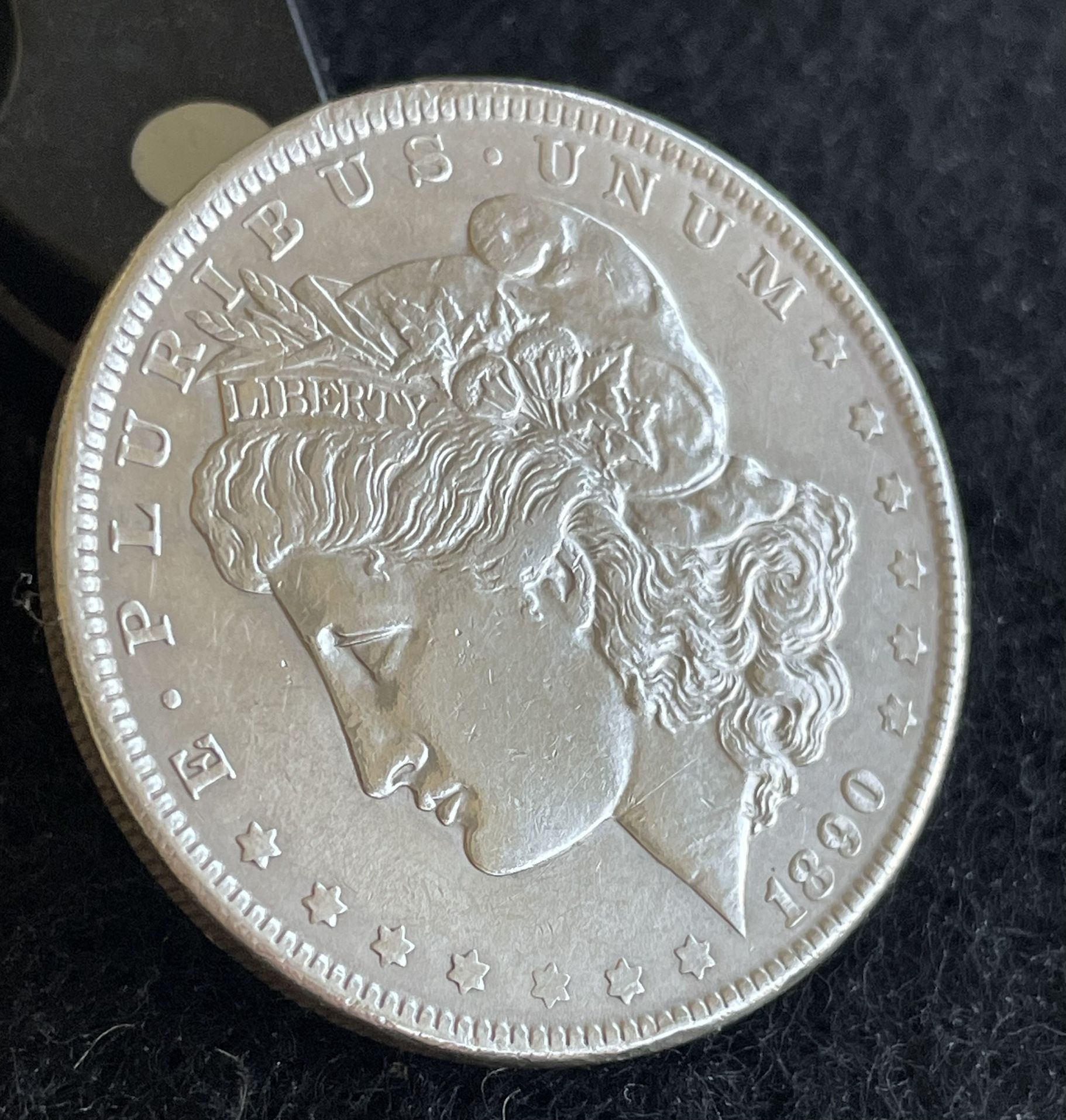 1890 Morgan Silver Dollar, Brilliant Uncirculated, 90% Silver