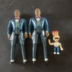 3-Vintage Pee Wee Herman Figures  80’s