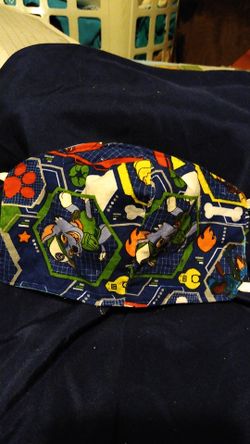Child's handmade paw patrol mask