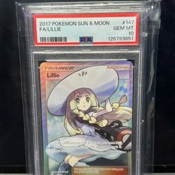 Pokémon PSA 10 Full Art Lillie Sun & Moon