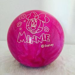 Vintage Disney Minnie Mouse Brunswick Pre Drilled Bowling Ball 9lbs 