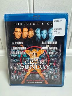 Any Given Sunday Blu-ray Director's Cut (Brand New & Factory Sealed)