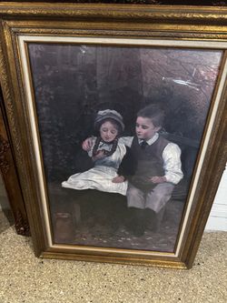 Lots of antique framed art