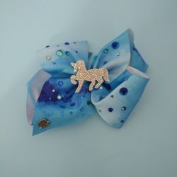 Blue Unicorn Jojo Siwa Bow