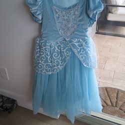 Girls' Cinderella Dress Size 6/7 Excellent Condition Worn Once Halloween costume 