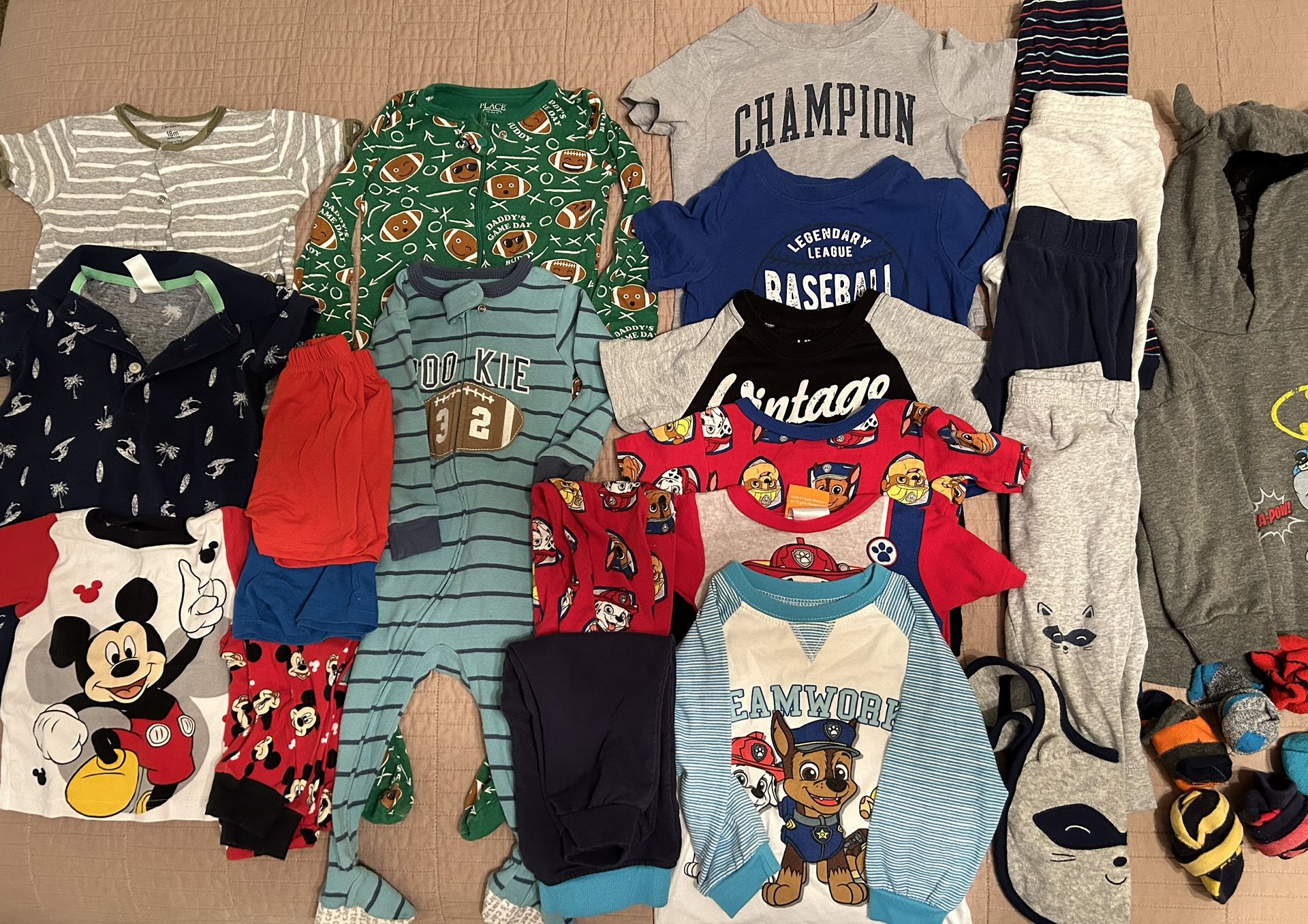 Bundle Of Baby Boy Clothes 12-24 Months (used)