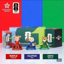 FIFA 2026 World Cup Official Licensed Mascot Figurine Set Eagle Jaguar Moose