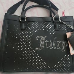 Juicy Couture Lovely Day Black Licorice Tote
