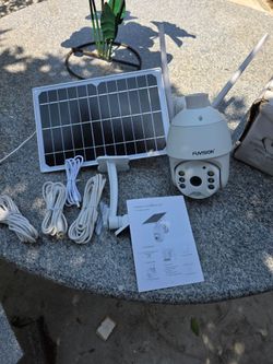 Solar camera with night vicion