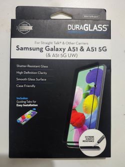 DuraGlass Tempered Glass Screen Protector for Samsung Galaxy A51 A51 5G UW New