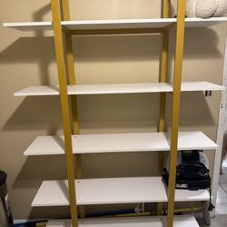 White And Gold Shelf