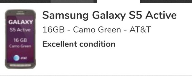 Samsung s5 active att