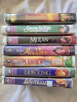 7 Disney.VHS Tapes