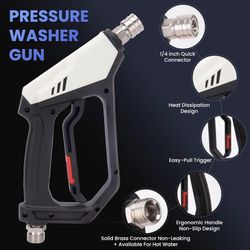 High Pressure Up To 4500 Psi Pressure Washer Gun New 