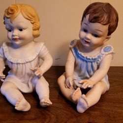 Vintage Piano Babies Set Of 2