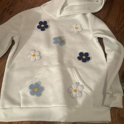 Two piece pants and sweatshirt with hood size 12