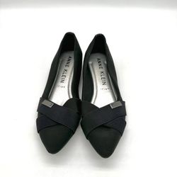 Anne Klein Oleesa Black Flats 6 1/2 Medium New