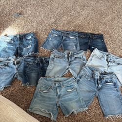 American Eagle blue jean shorts