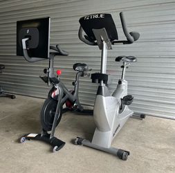 Peloton Plus Bike & True Fitness Upright Bike