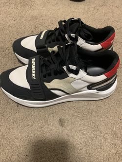 Burberry Nylon, Suede and Check Sneakers for Sale in La