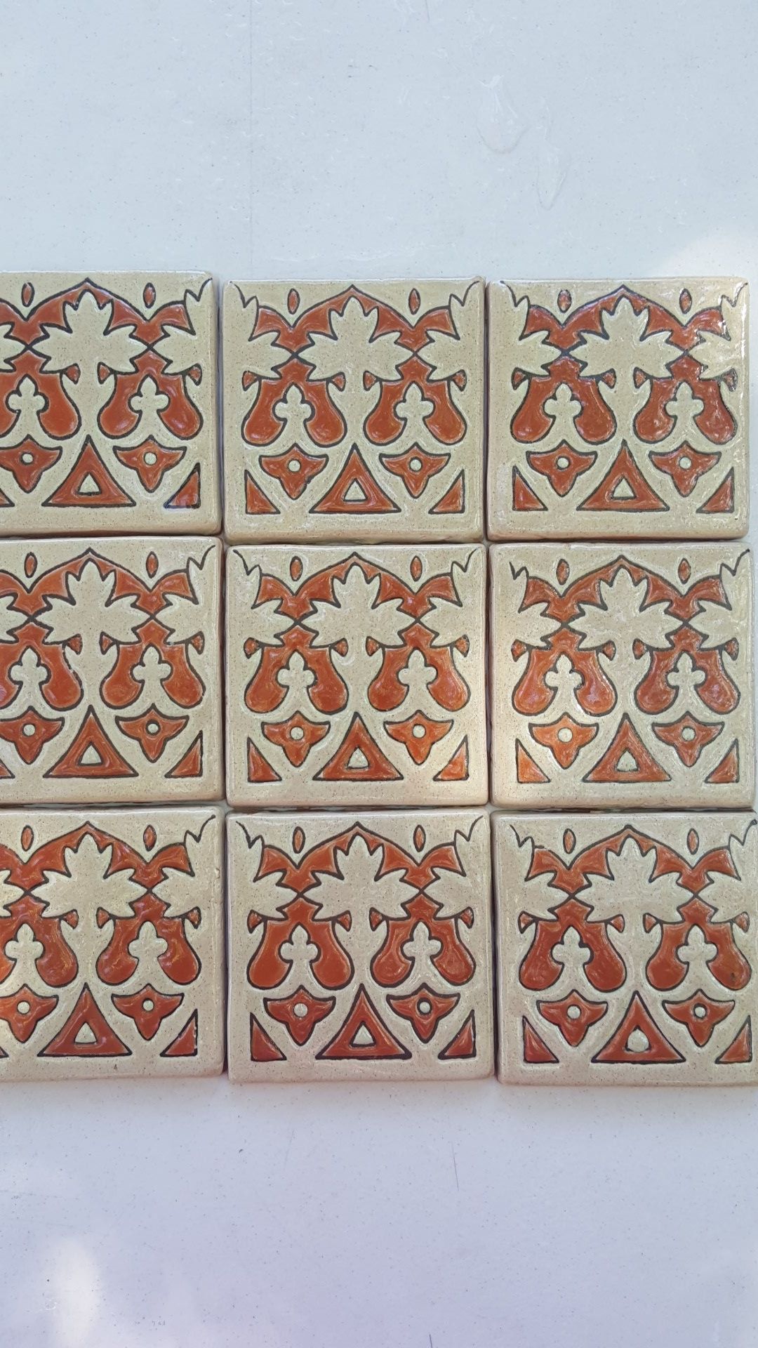 Terracotta tile new purchased from Mission tile