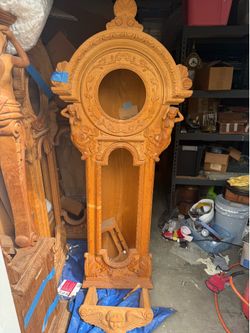 GAZO CLOCK COMPANY SAN MIGUEL WALL CLOCK CARVED CASE