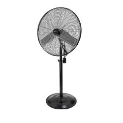 Utilitech 30 inch 3 Speed Indoor and Outdoor Black Oscillating Pedestal Fan