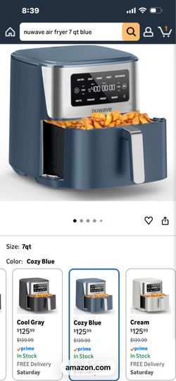 NEW OPEN BOX NUWAVE AIR FRYER 7QT