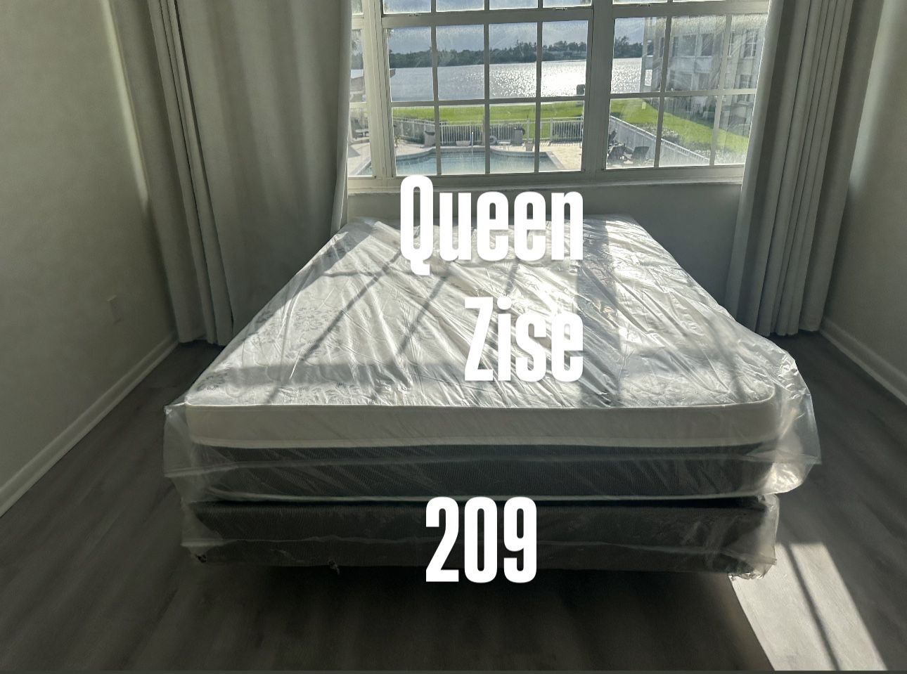 New Queen Pillowtop Mattress And Box Spring Set