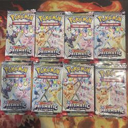 Pokémon Prismatic Evolutions Sealed Booster Packs 
